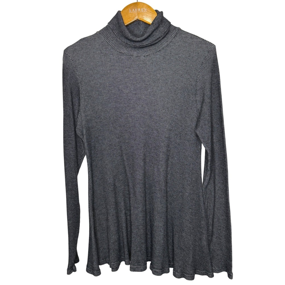 cut loose Turtleneck Tunic Medium Black/White‎